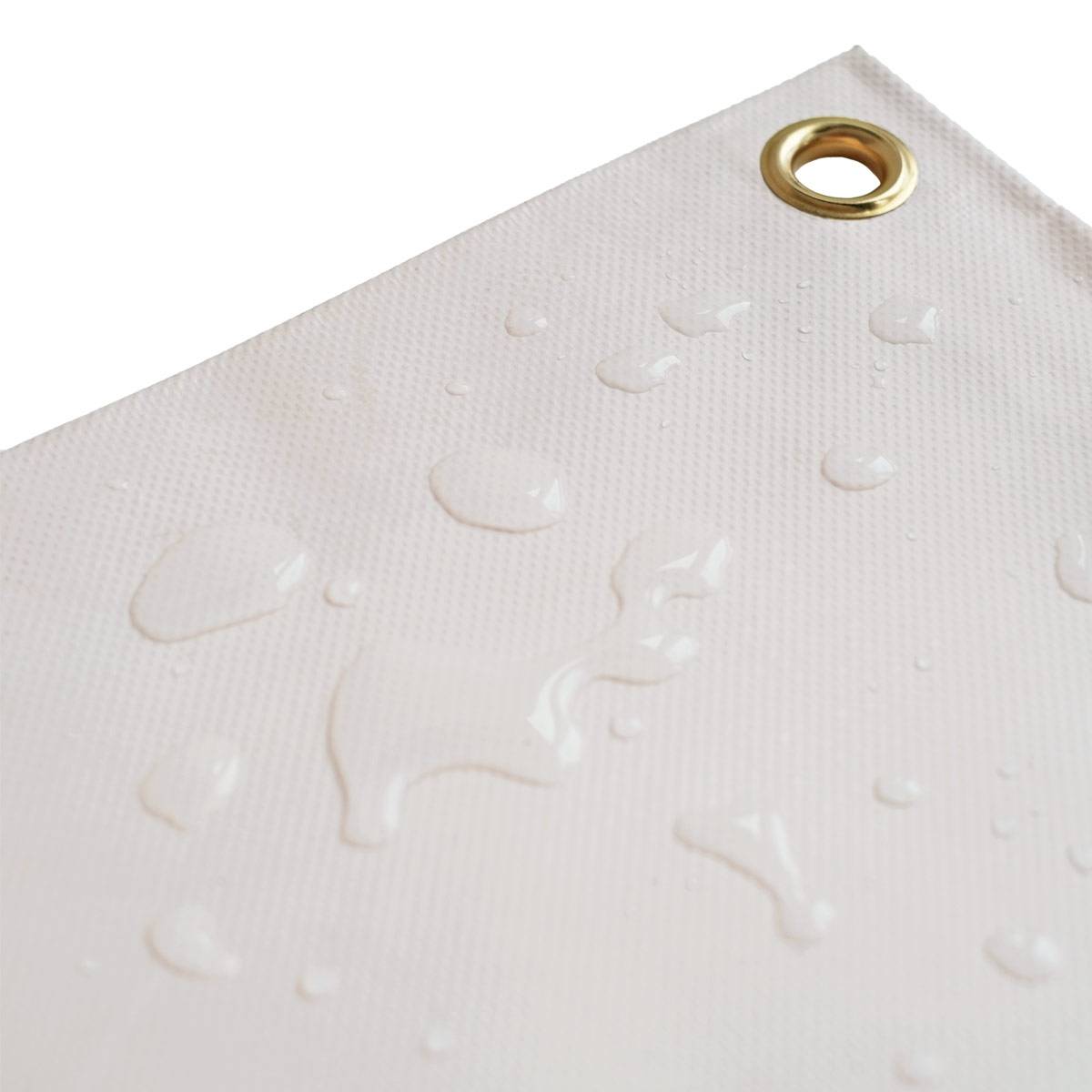 Tecplast - Bâche de Chantier 3,5x4 m LP640CH Blanc Crème - Garantie 8 ans - Bâche de protection étanche en PVC pour Travaux TECPLAST - Imagen 7