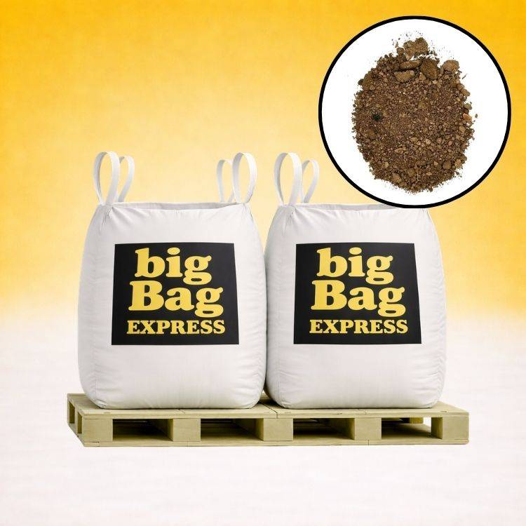 PACK 2 X BIG BAG de 1m³ (+/- 2,8T) Terre Criblée Amendée Compostée à 5% - Livraison PREMIUM - Image 1