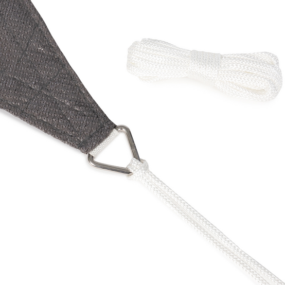 Voile d'ombrage rectangulaire 3x4 M gris - Image 4