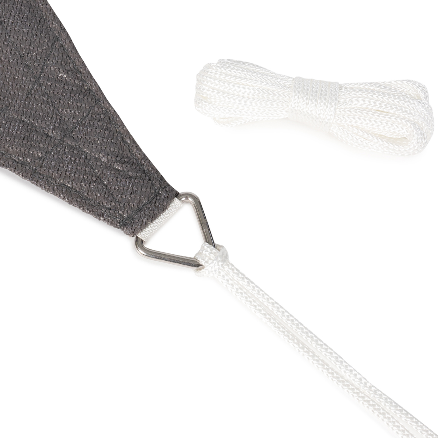 Voile d'ombrage rectangulaire 3x4 M gris - Image 4