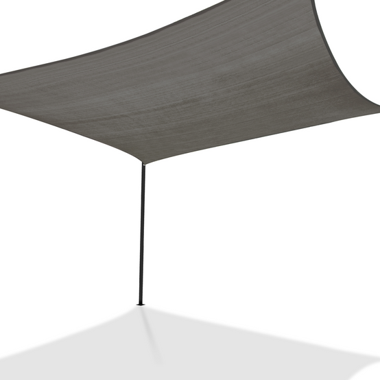 Voile d'ombrage rectangulaire 3x4 M gris - Image 2