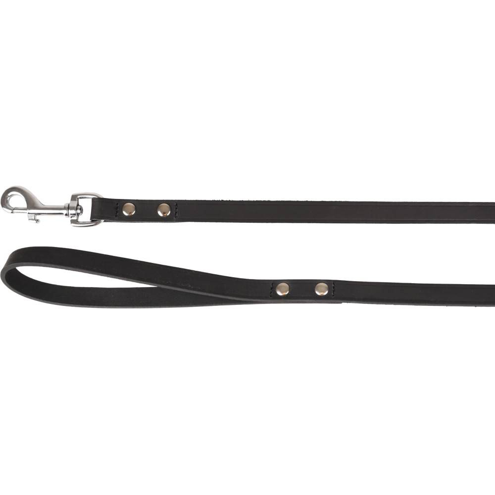 Laisse 130 cm x 16 mm RONDO riveté noir  pour chien