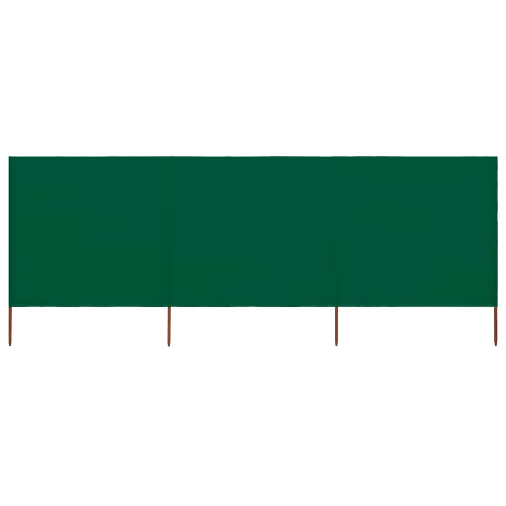 Helloshop26 - Brises-vue paravent 3 panneau x tissu 400 x 160 cm vert - Imagen 1