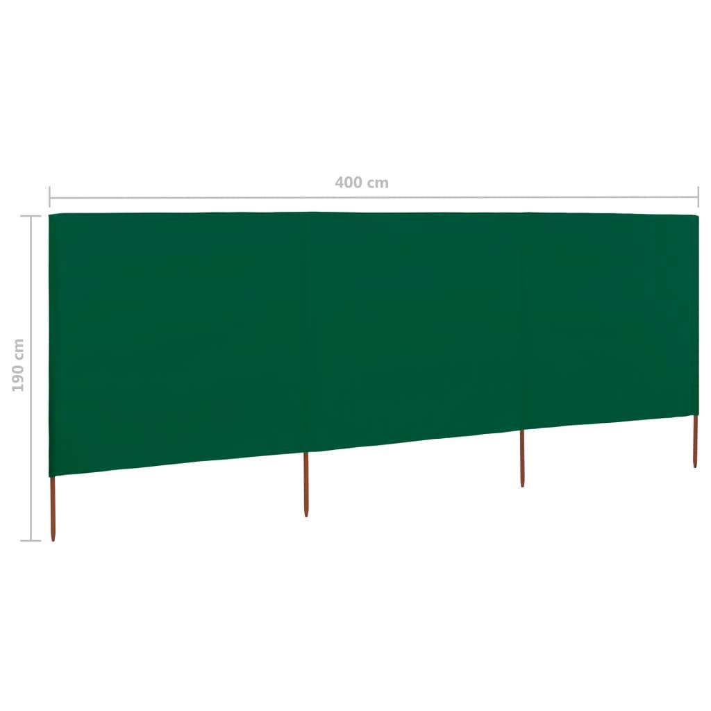 Helloshop26 - Brises-vue paravent 3 panneau x tissu 400 x 160 cm vert - Imagen 6