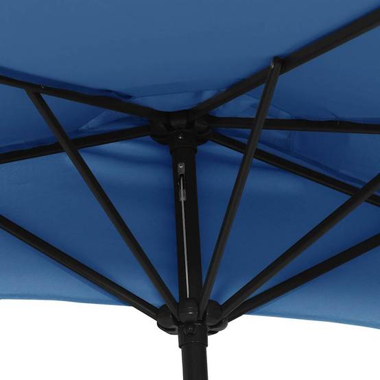 Vidaxl - Parasol de balcon avec mât en aluminium Bleu 300x155x223cm Demi vidaXL 312505 - Imagen 6