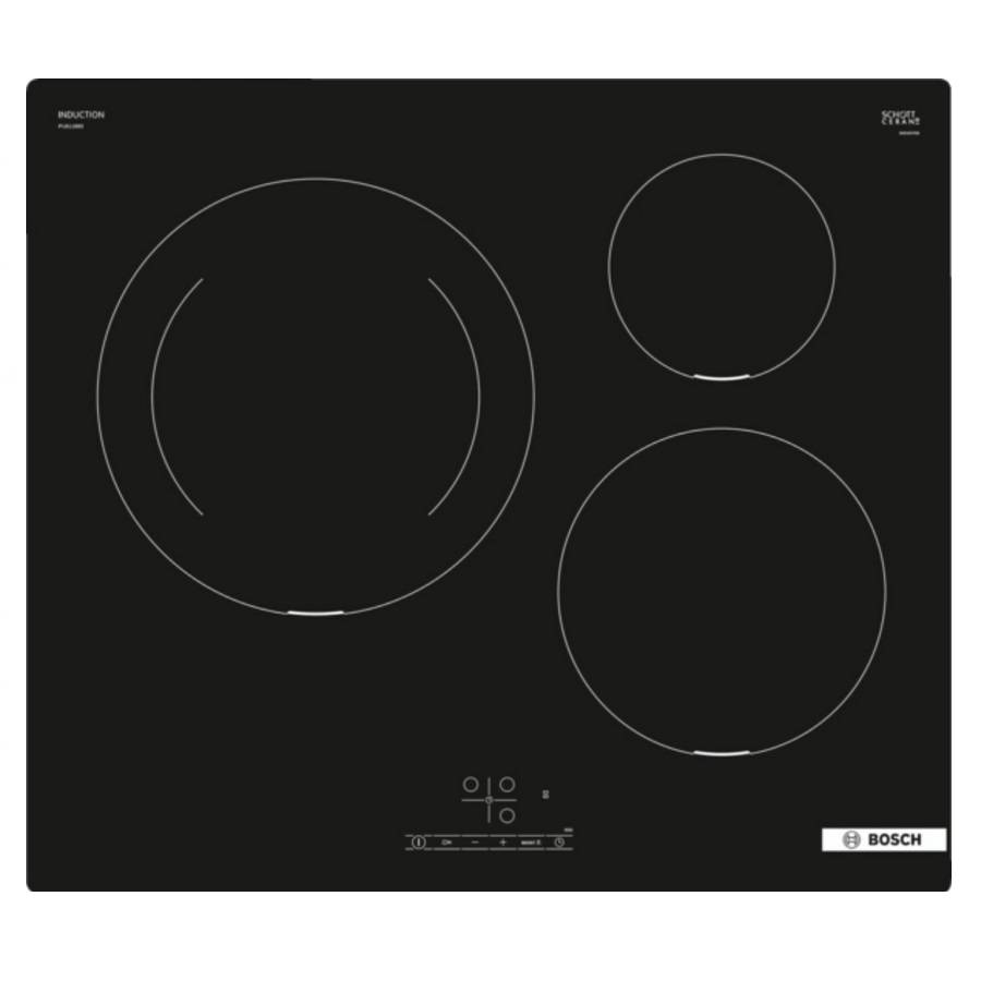 Bosch - Table de cuisson à induction 60cm 3 feux noir PIJ611BB5E Bosch - Image 1