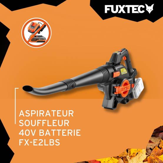 FUXTEC Souffleur/aspirateur de feuilles 40 volts 2en1 FX-E2LBS - Image 2