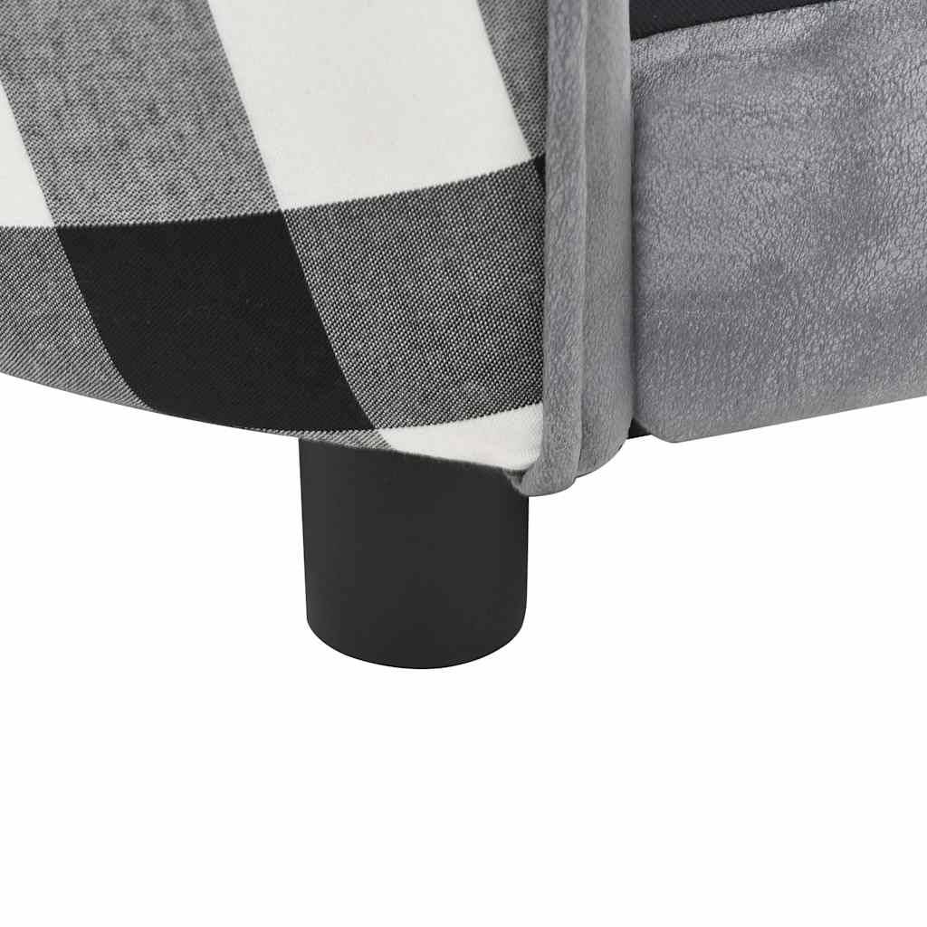 Vidaxl - Canapé pour chien Gris 68x38x38 cm Peluche vidaXL 170963 - Imagen 6