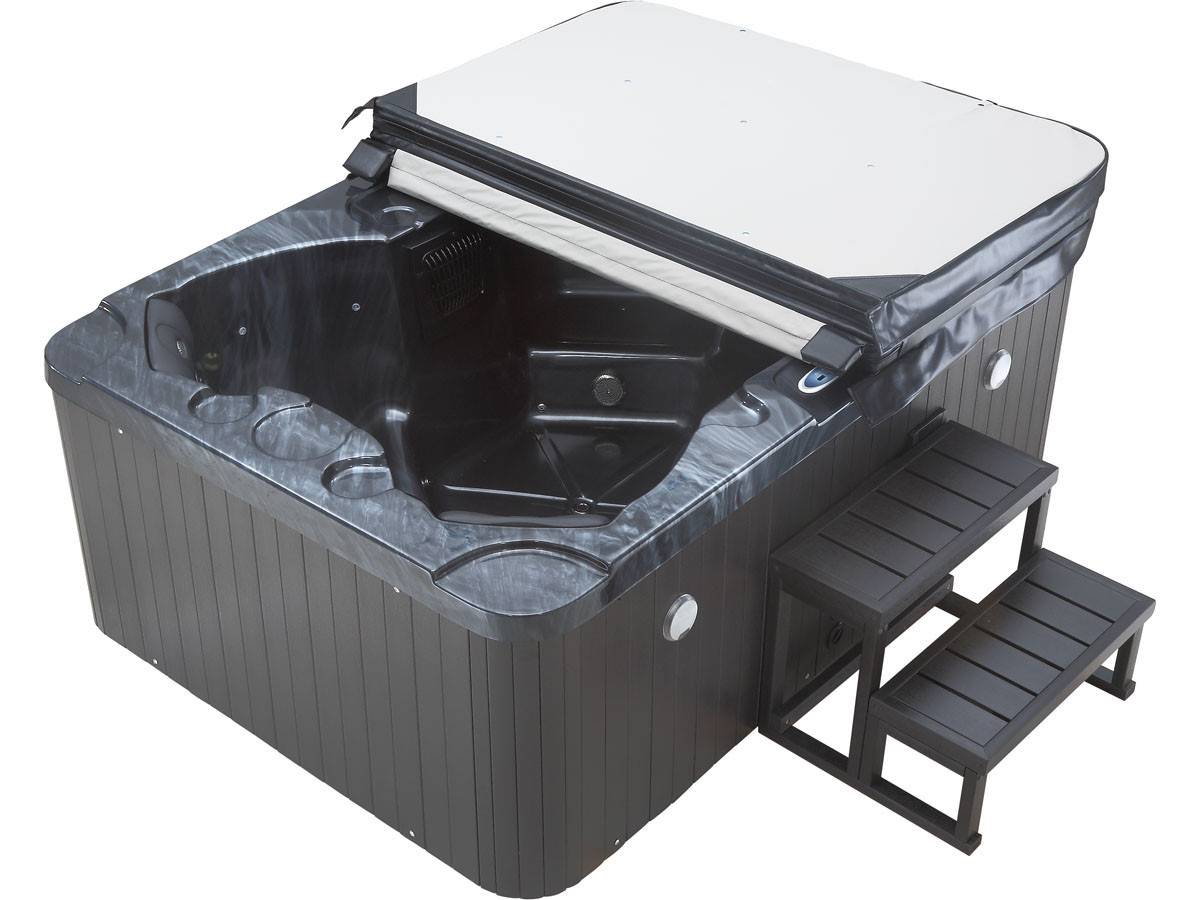 Habitat Et Jardin - Spa Led "haïti" 4 Places - Enceintes Bluetooth Intégrées - Gris -habitat Et Jardin - Imagen 4