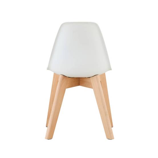 sweeek - Lot de 2 chaises scandinave pour enfant bois de hêtre blanc - Nils Kid | sweeek - Image 3