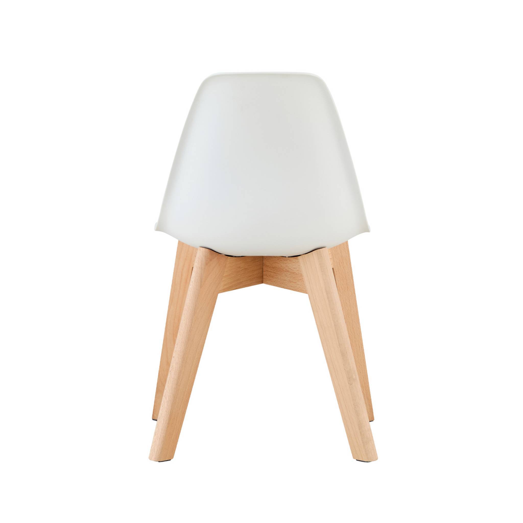 sweeek - Lot de 2 chaises scandinave pour enfant bois de hêtre blanc - Nils Kid | sweeek - Image 3