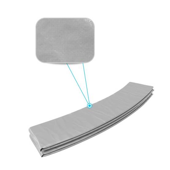Coussin de protection des ressorts pour Trampoline 14Ft / 427 cm - Gris - PE FAST-JUMP - Image 2