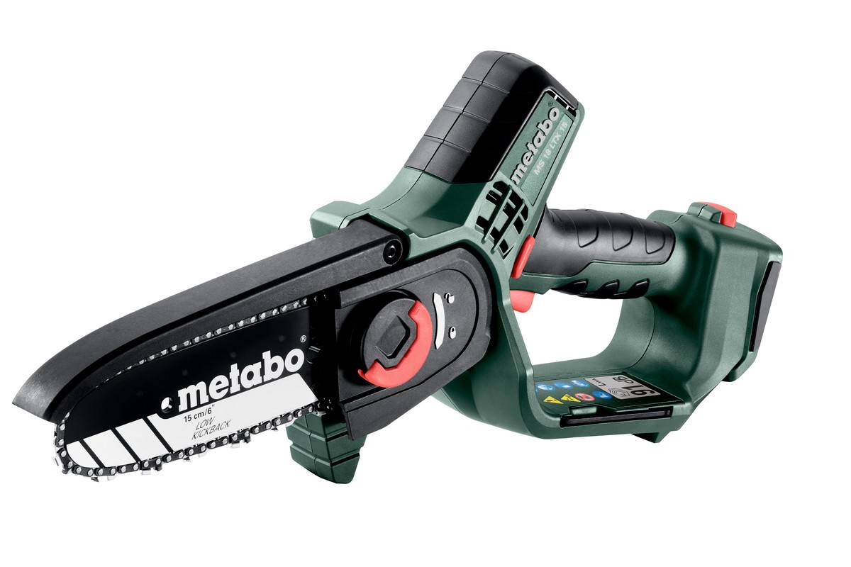 Metabo - Scie à élaguer sans fil MS 18 LTX 15 - Solo en Métabox 145 L sans piles ni chargeur - 18 V/2.0 Ah - METABO - 600856840 - Imagen 1