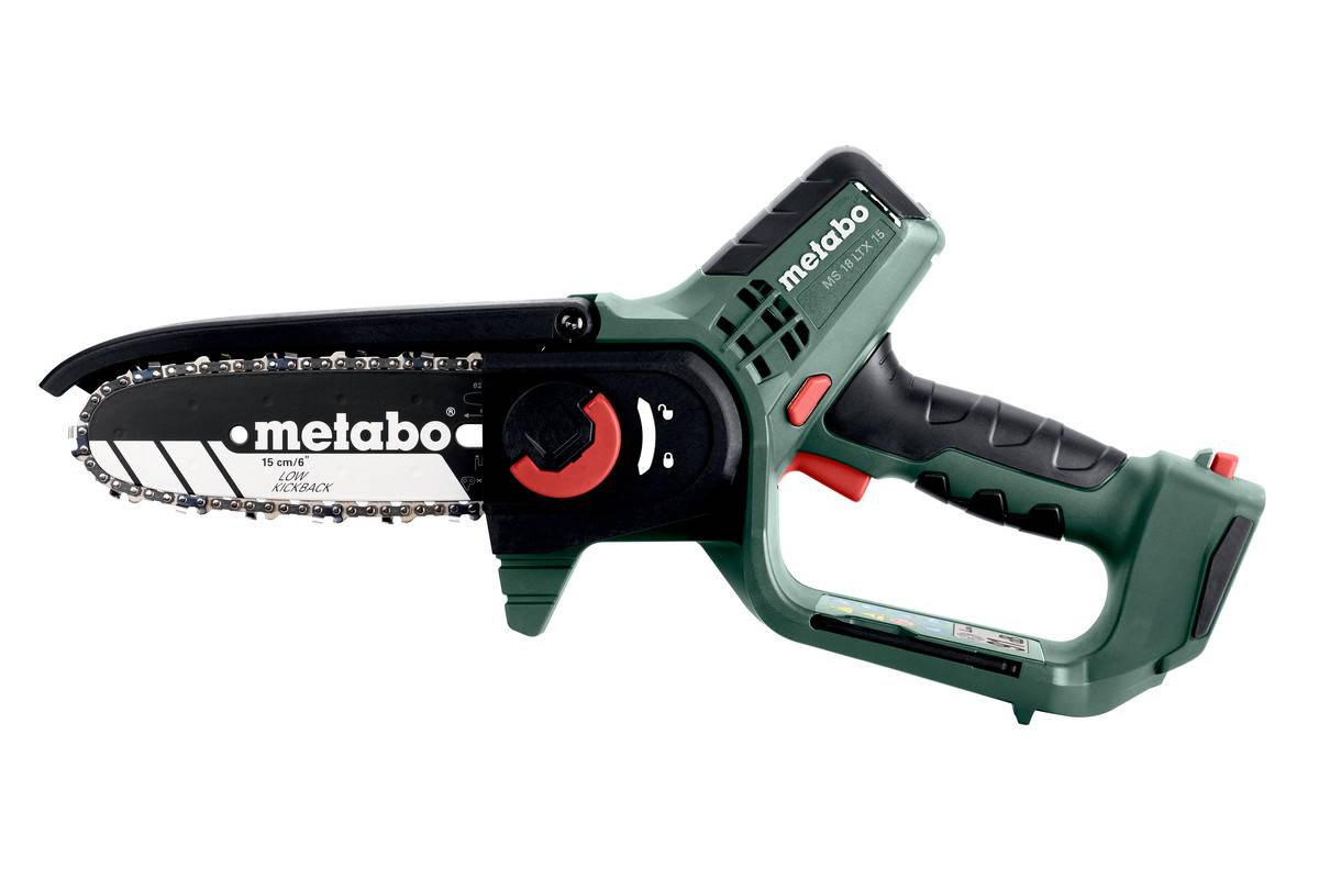 Metabo - Scie à élaguer sans fil MS 18 LTX 15 - Solo en Métabox 145 L sans piles ni chargeur - 18 V/2.0 Ah - METABO - 600856840 - Imagen 2