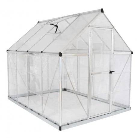 Canopia - Serre de jardin en polycarbonate Hybrid  4,50 m², Couleur Vert, Ancrage au sol Non - Imagen 4
