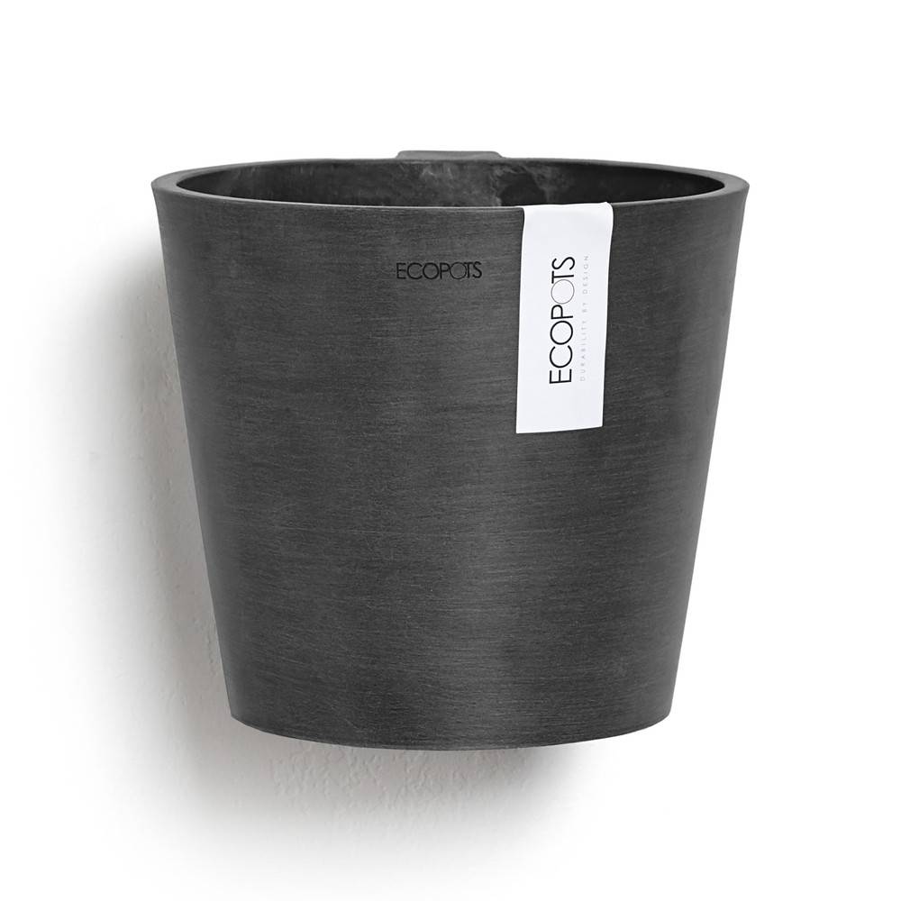 Ecopots - Pot suspension mural Amsterdam Wall Gris Foncé - Ø 20 x H. 17,5 cm - 4 L ECOPOTS - Imagen 1