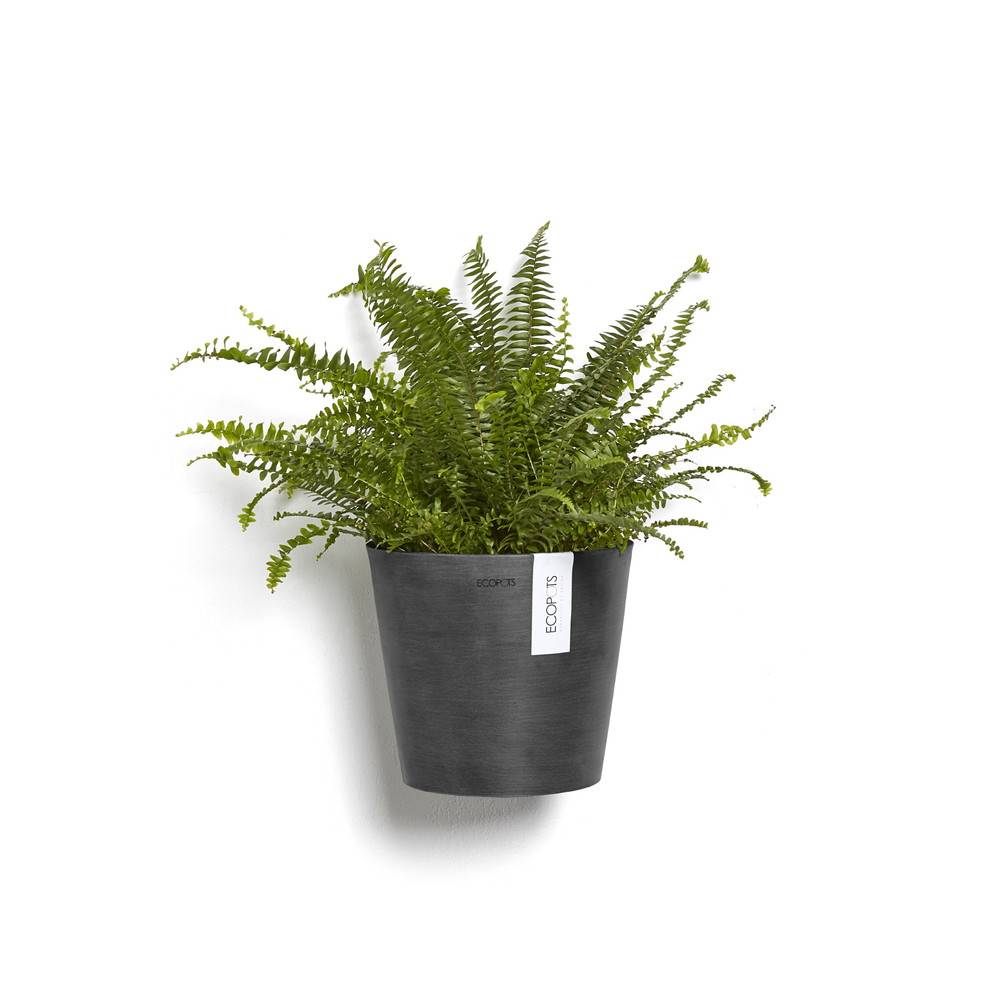 Ecopots - Pot suspension mural Amsterdam Wall Gris Foncé - Ø 20 x H. 17,5 cm - 4 L ECOPOTS - Imagen 2