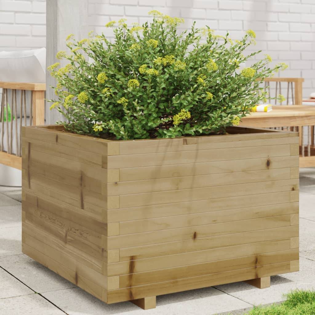 Maison Chic - Jardinière, Bac à fleurs, Pot de fleurs 70x70x49,5 cm bois de pin imprégné-JU13903 - Imagen 2
