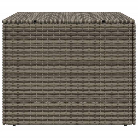 Coffre de rangement - Boîte de rangement extérieure - Coffre de jardin gris 291L résine tressée - Image 5