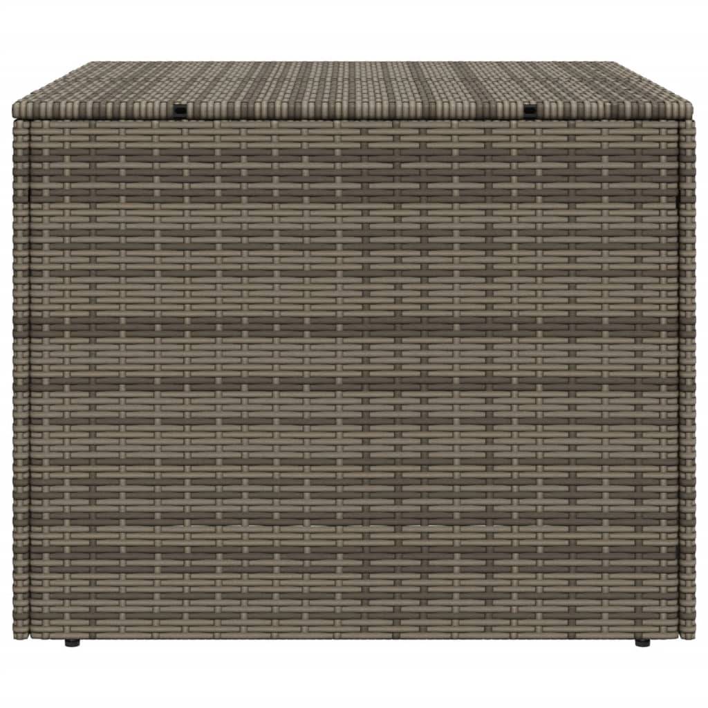 Coffre de rangement - Boîte de rangement extérieure - Coffre de jardin gris 291L résine tressée - Image 5
