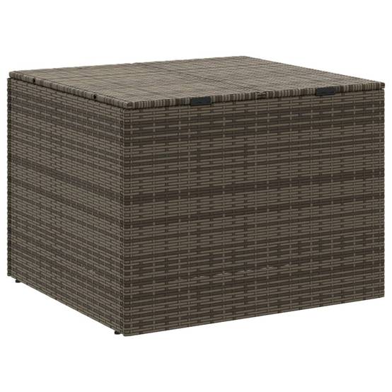 Coffre de rangement - Boîte de rangement extérieure - Coffre de jardin gris 291L résine tressée - Image 6