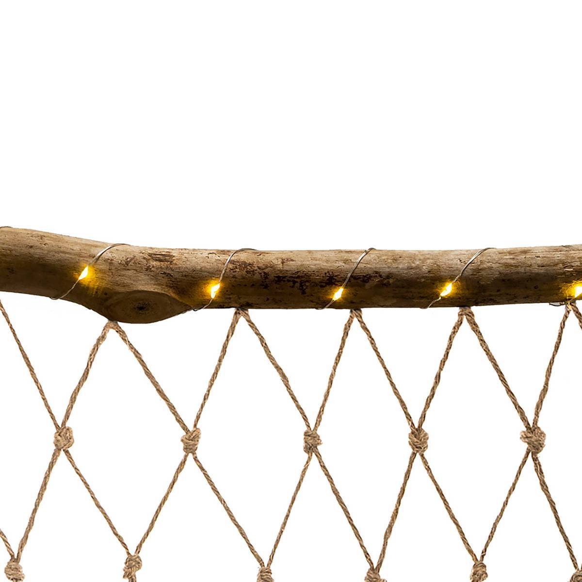 Atmosphera - 4 soliflores suspendus LED "Nikki" en verre beige 43x53cm - Atmosphera Créateur d'intérieur - Imagen 4