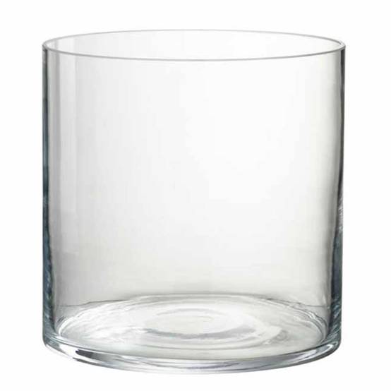 Photophore en Verre "Buoma" 21cm Transparent