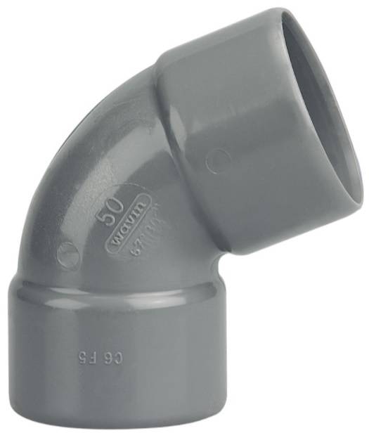 Coude PVC double Femelle 67°30 D50 - WAVIN - 3026059 - Jardiland