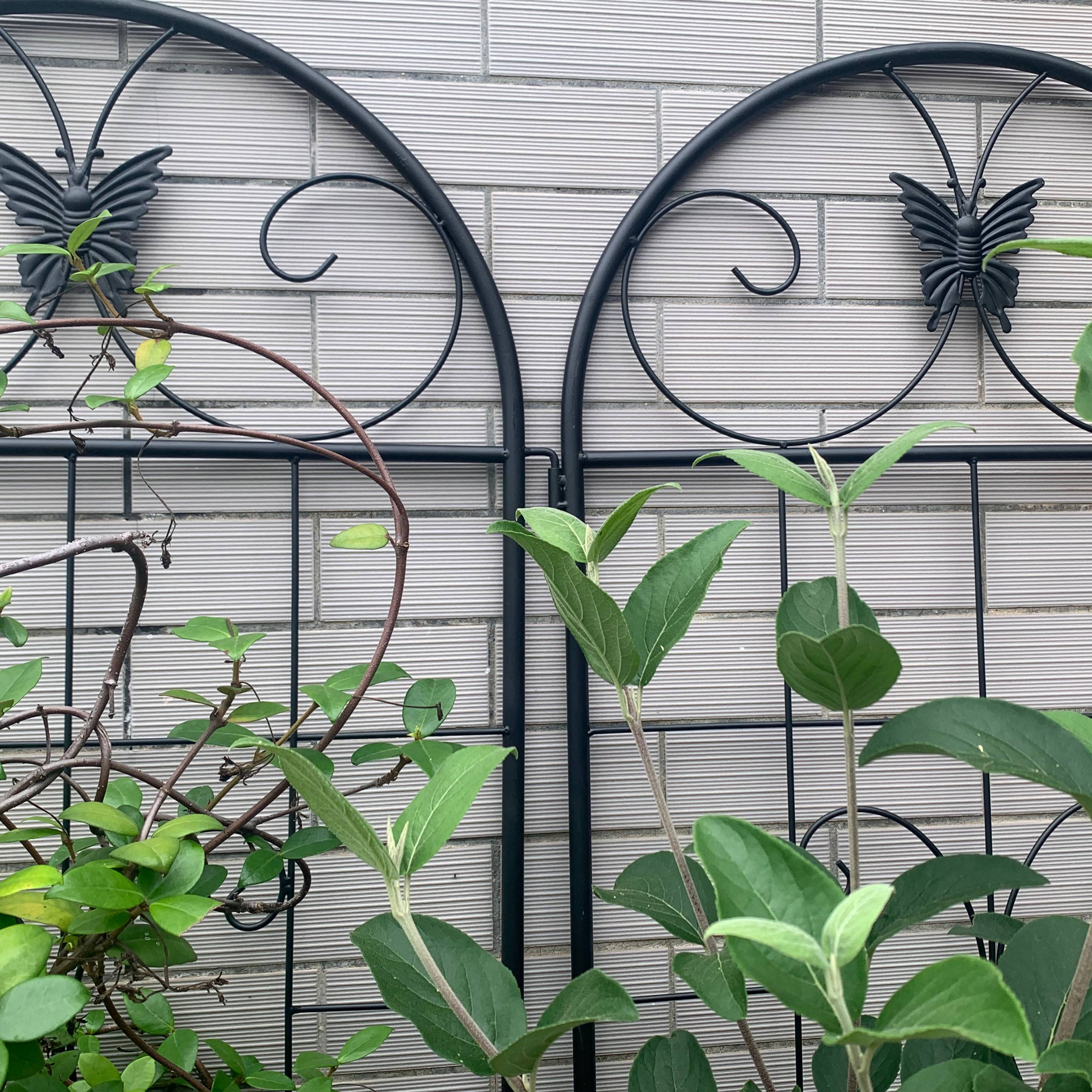 Grille jardin métal noir 50 x 2 x 180 cm - PANGIVO - Image 6