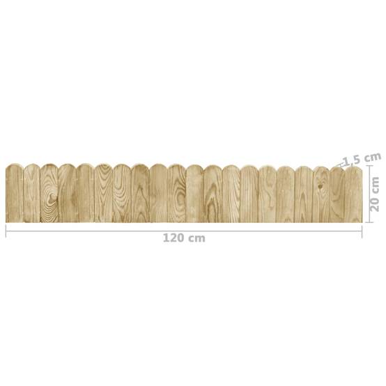 Rouleaux de bordure bois de pin naturel 120 x 1.5 x 20 cm, Poids:9.6kg - PANGIVO - Image 6