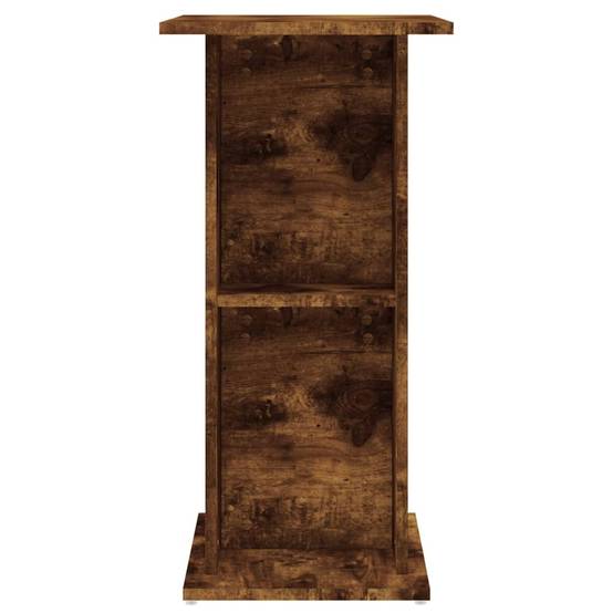 Meuble Aquarium Compact Bois avec Étagère Ouverte pour Bureau Chêne Fumé - ComfortXL Outdoor Living - Image 5
