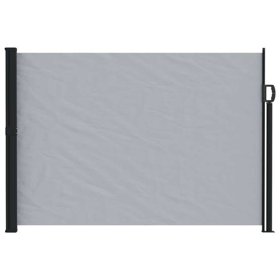 Store latéral rétractable polyester et acier gris 600 x 120 cm - PANGIVO - Image 2