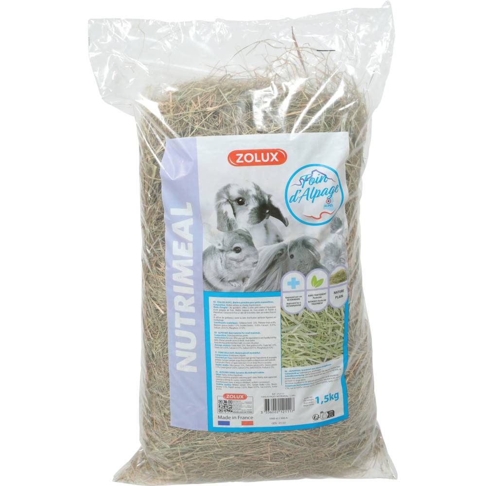 Zolux - Foin d'alpage 1.5 kg pour rongeur - Image 1