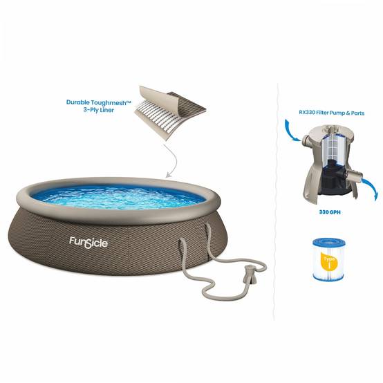 Piscine autostable Funsicle QuickSet Designer™ Pool Ø3,66m x h 76cm - Image 3
