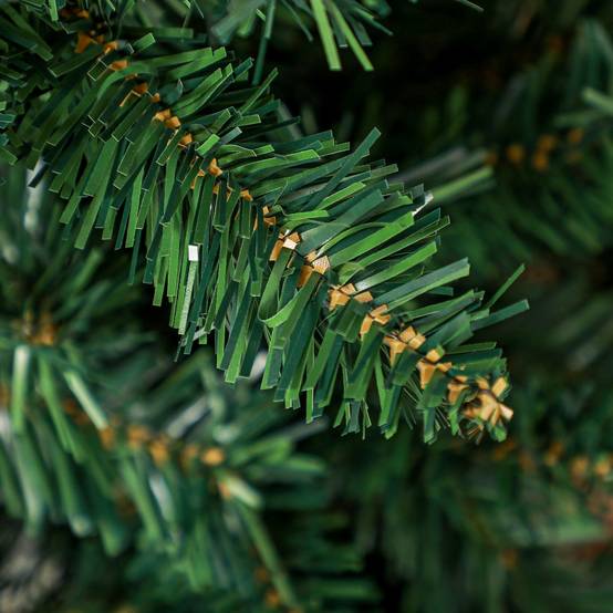 Sapin de Noël Artificiel 180 cm Arbre de Noël Slim avec support en acier pliable, 479 branches épines Vert - Image 10