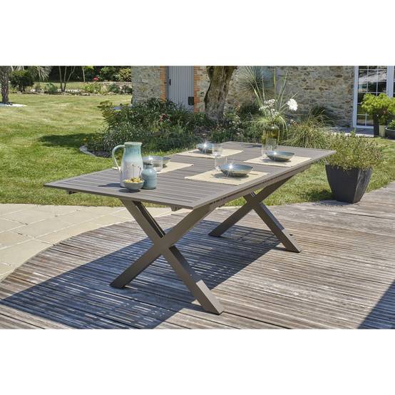 Dcb Garden - Table de jardin en aluminium - Quartz - FLORIDE - Image 5