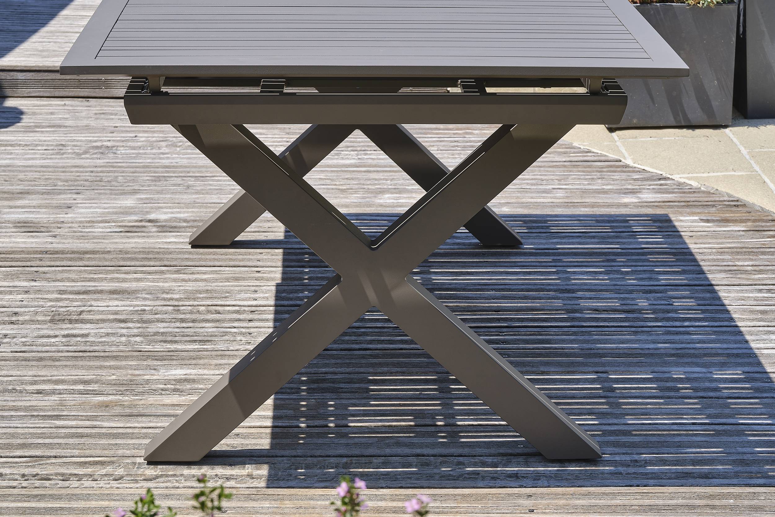 Dcb Garden - Table de jardin en aluminium - Quartz - FLORIDE - Image 4
