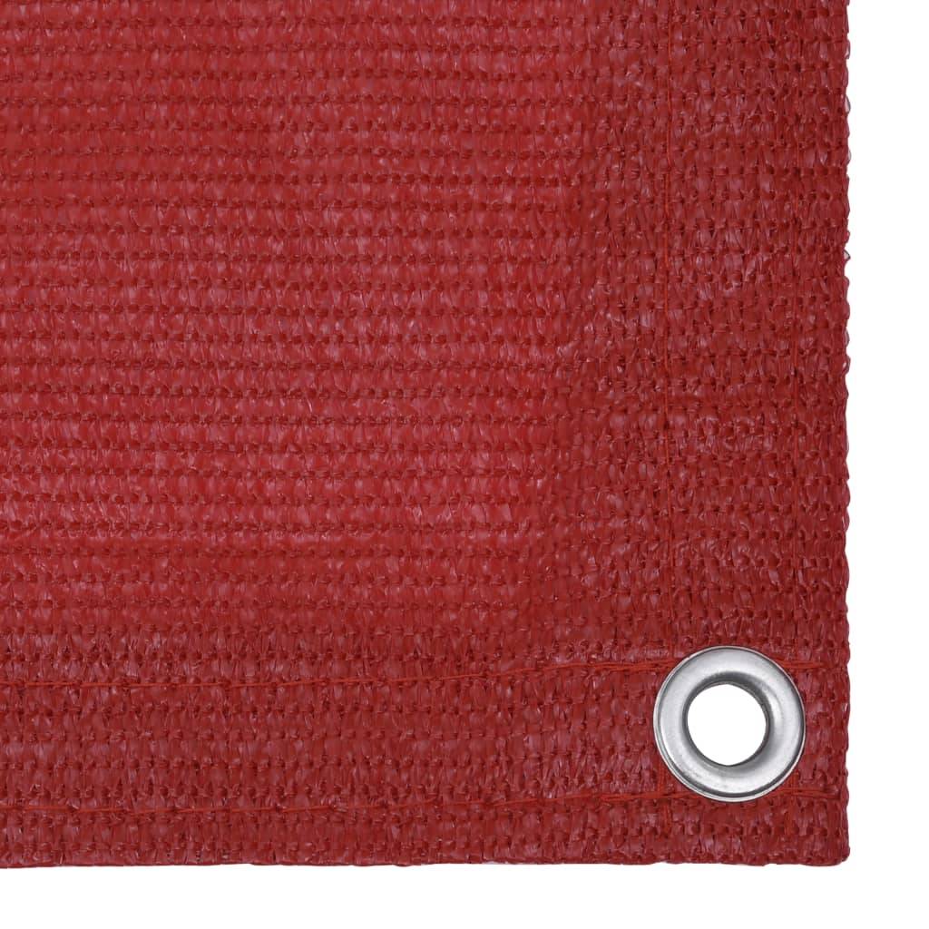 Helloshop26 - Écran de balcon brise pare vue protection confidentialité 120 x 600 cm PEHD rouge - Imagen 3