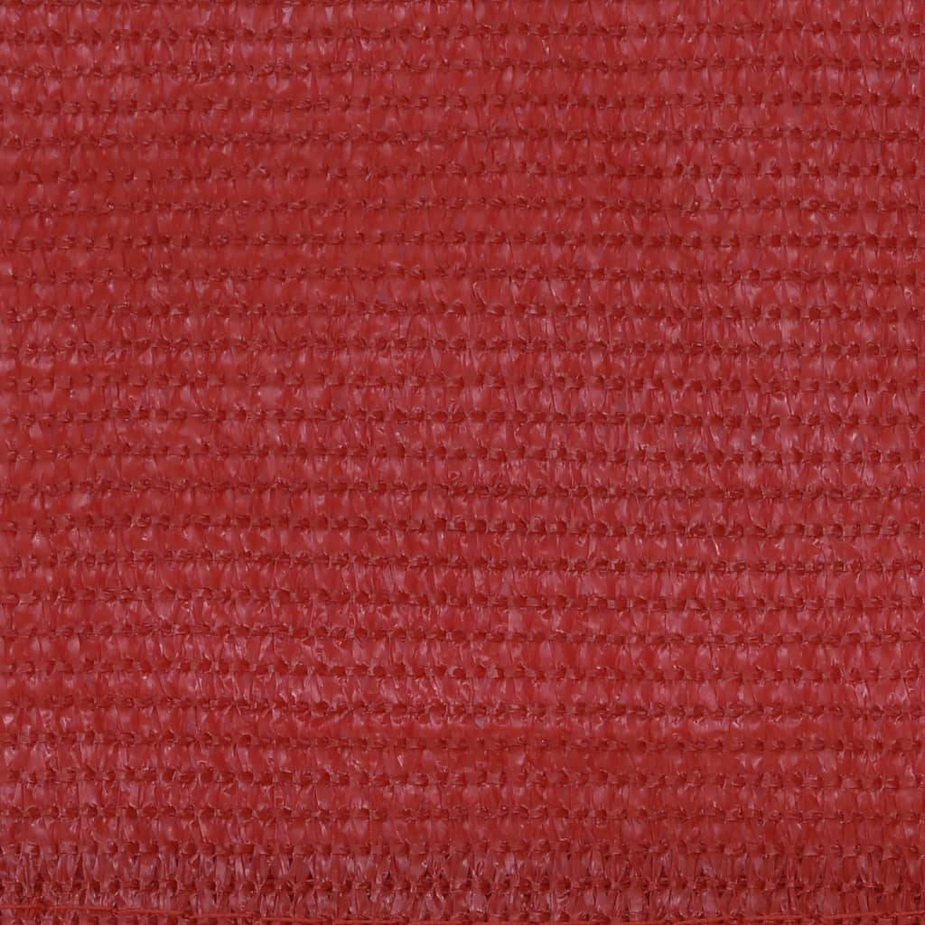 Helloshop26 - Écran de balcon brise pare vue protection confidentialité 120 x 600 cm PEHD rouge - Imagen 2