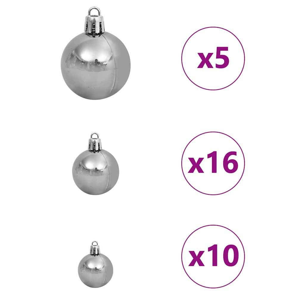 Vidaxl - Sapin de Noël Artificiel à Branches Articulées Blanc 180 cm vidaXL 3397717 - Image 10