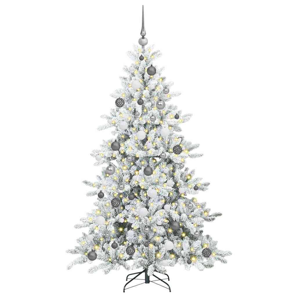 Vidaxl - Sapin de Noël Artificiel à Branches Articulées Blanc 180 cm vidaXL 3397717 - Image 4
