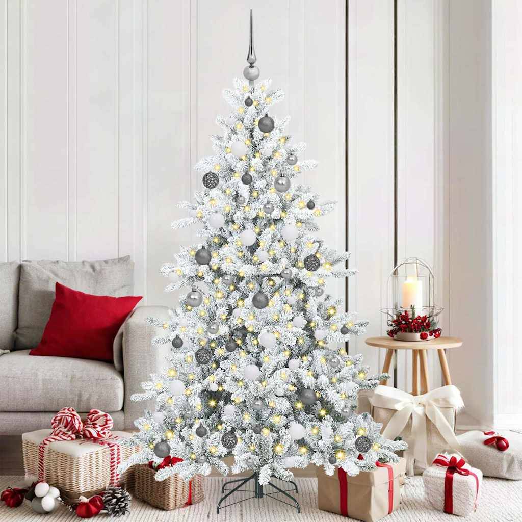Vidaxl - Sapin de Noël Artificiel à Branches Articulées Blanc 180 cm vidaXL 3397717 - Image 1