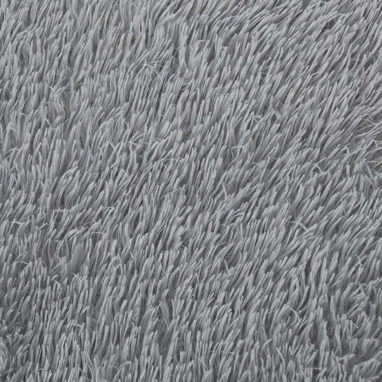 Tapis Rondà Poils Longs en Polyester Design Moderne pour Salon Gris Clair 200x200 cm – ComfortXL Outdoor Living - Image 9