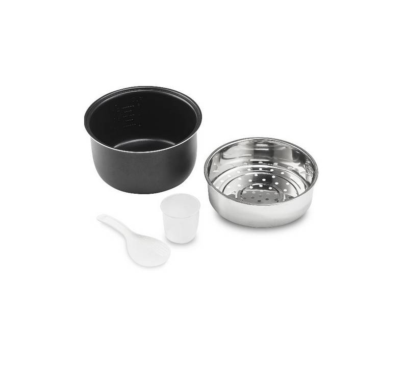 Cuiseur à riz 3l 500w inox/noir CRM230 Simeo - Image 3
