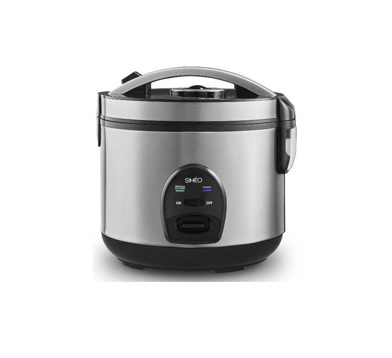 Cuiseur à riz 3l 500w inox/noir CRM230 Simeo - Image 1