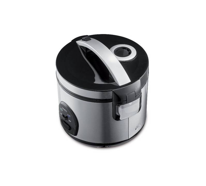 Cuiseur à riz 3l 500w inox/noir CRM230 Simeo - Image 2