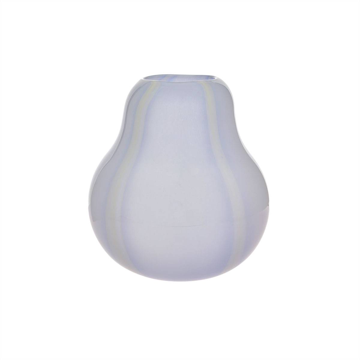 Vase bleu ciel verre Living - Image 1
