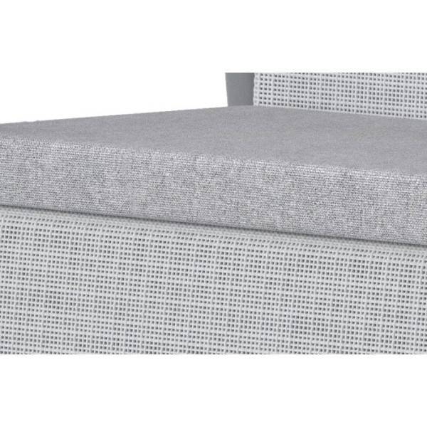 Keter - Salon bas de jardin - Résine - 4 places- Keter - Scandi Linea - Table coffre - Imitation canage gris clair et structure gris pe - Image 6