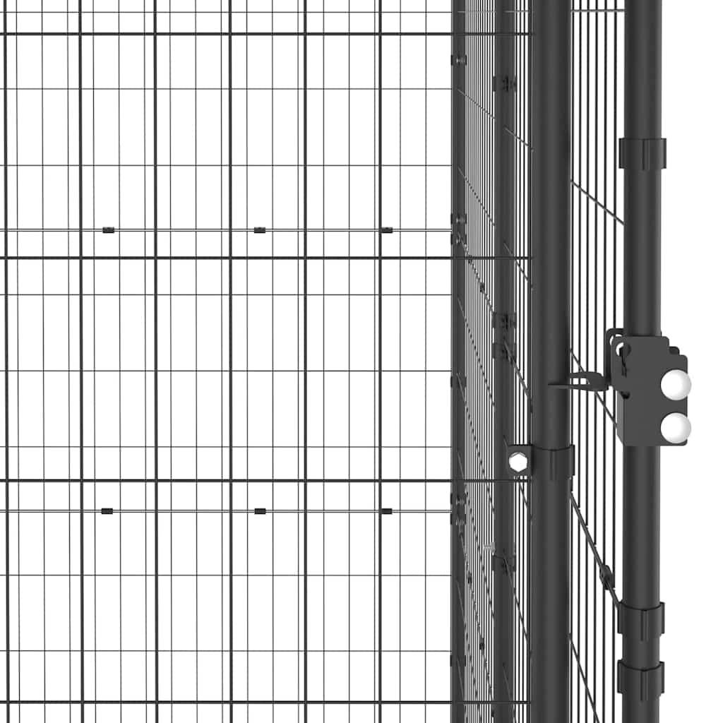 Vidaxl - Chenil d'extérieur pour chiens Acier 110x220x180 cm vidaXL 150796 - Imagen 6