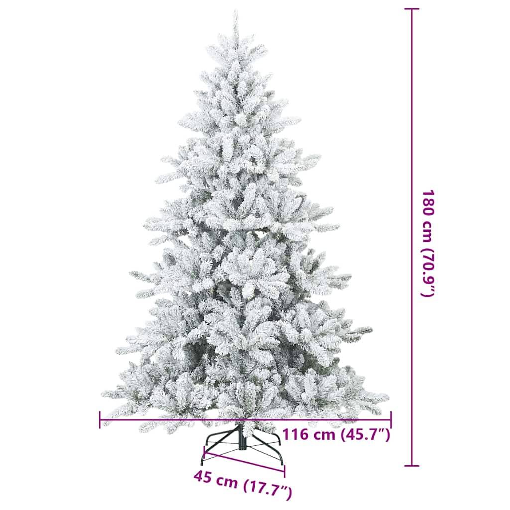 Vidaxl - Sapin de Noël Artificiel à Branches Articulées Blanc 180 cm vidaXL 3397719 - Image 3